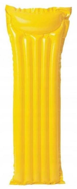 Inflatable swimming mattress 183 x 69 cm yellow