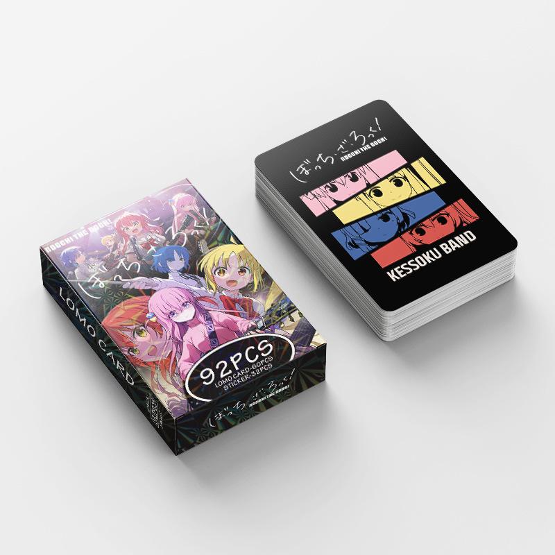 92 szt./zestaw Anime Bocchi The Rock Kartki ze Zdjęciami Karta LOMO Fotokarta dla Fanów Kolekcja Prezent