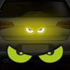 1 Pair Decorative Reflective Stickers Car Motorcycle Devil Eye Reflector Stickers Motorbike Scooter Decoration Accessory