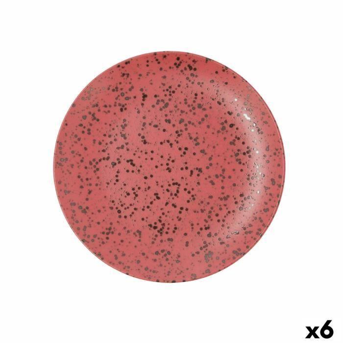 Assiette Assiette Ariane Oxide Céramique Rouge (Ø 27cm) (6 Unités)