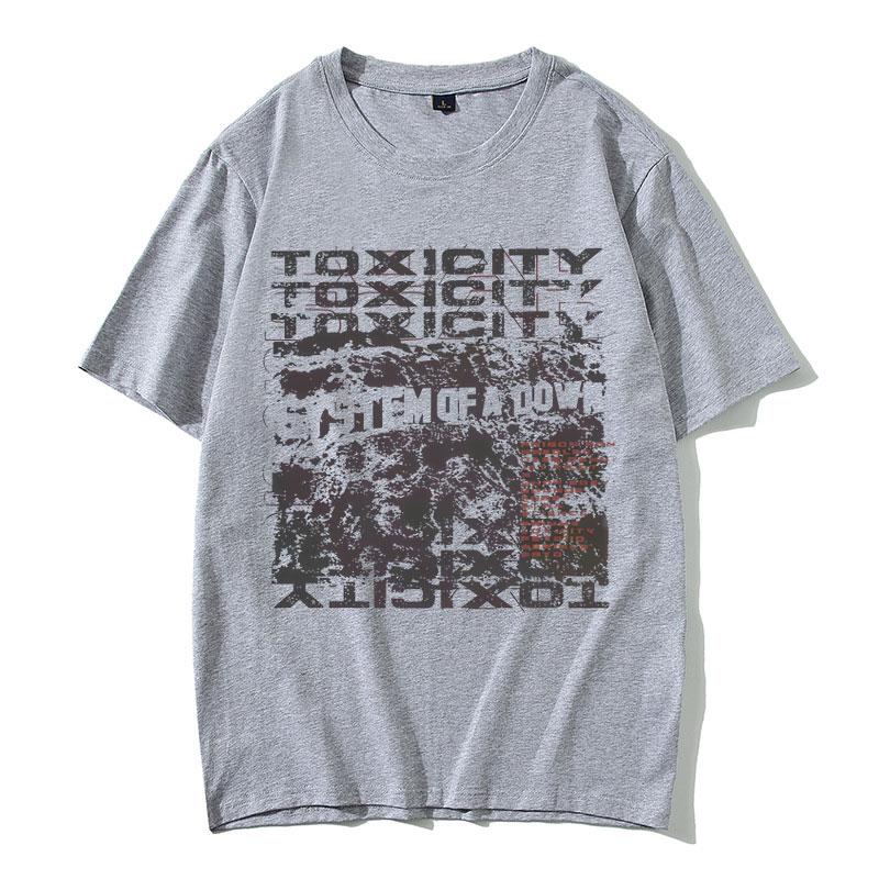 2025 Summer System of A Down Toxicity Album Graphic Men Women Clothing Rock Alternative Metal 100% Pure Cotton Printed T-shirt