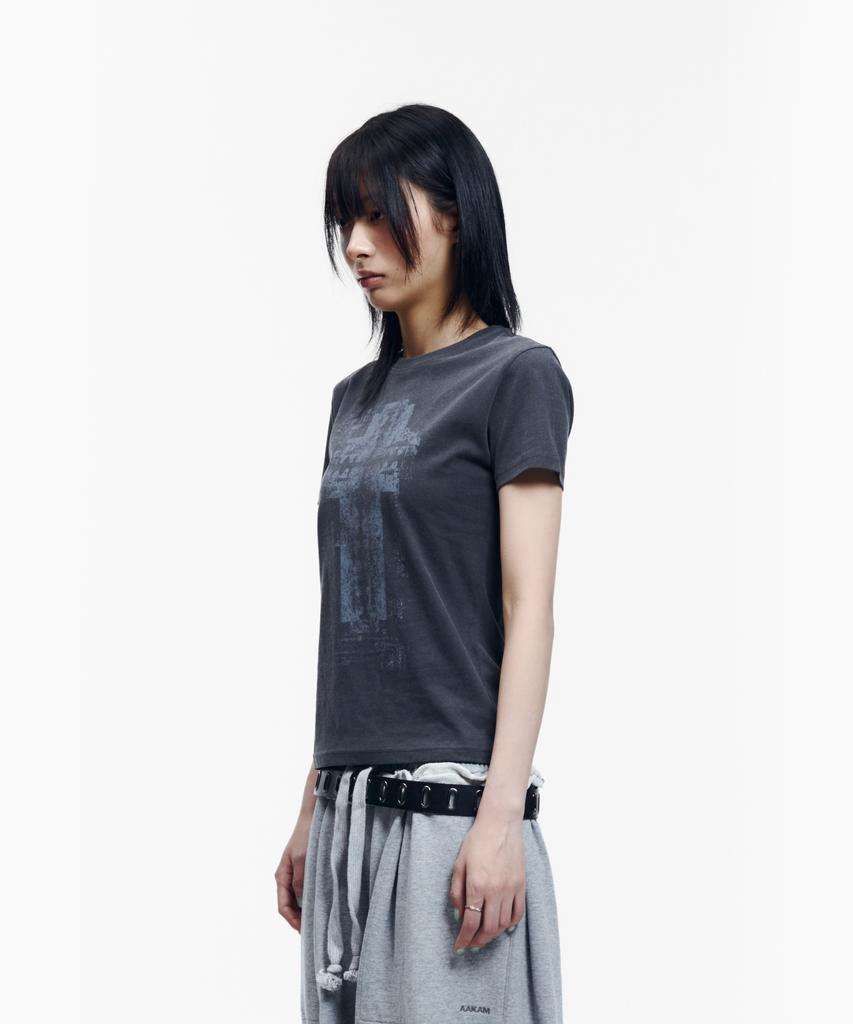 AAKAM Razor Cross Half Top (Charcoal)