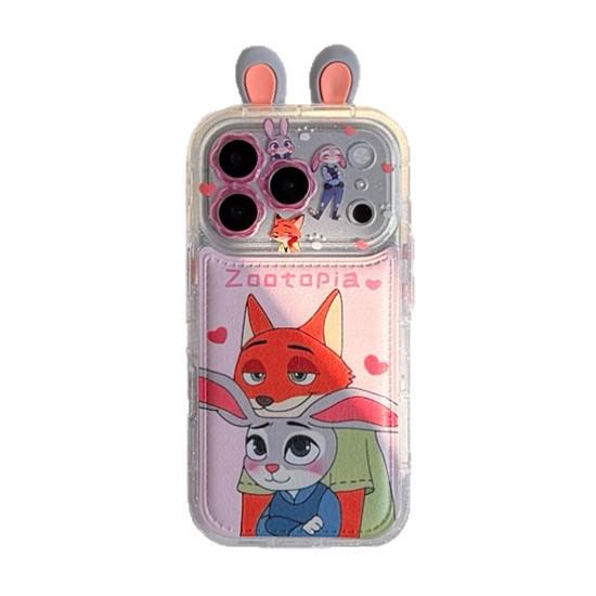 Judy Nik Anti-Fall iPhone 14/13 Pro Max Case with Skin-Covered Ears, Compatible with Apple 17/16/15 Models.