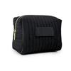 2026 Embroidery Striped Velvet Cosmetic Bag High Value Soft Skin-friendly Cosmetics Storage Bag