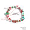 European and American Snowflake Crystal Beaded Christmas Bracelet Set for Women