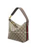 Gucci Ophidia Detachable Shoulder Strap Zipper Closure Supreme Canvas Handheld Single Shoulder Bag Women'S Brown