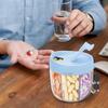 Cute Large Pill Dispenser Storage Container Anti-Mix Moisture-proof Portable Travel Bottle Organizer With Wide Opening Easy Use