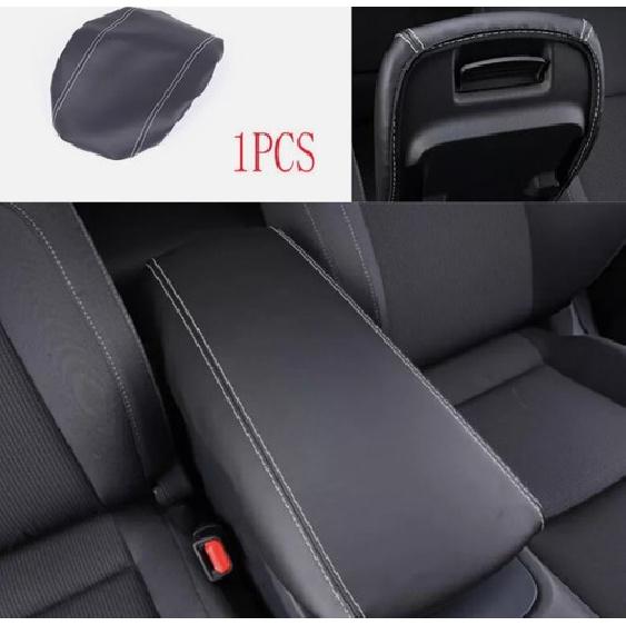 Black Leather Middle Console Armrest Box Cover Fit For Toyota Venza -