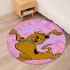 Scooby Doo Printed Round Rug Carpet Chair Rug Area Rug Entryway Doormats,for Office Chair Living Room Bedroom Kitchen Room.