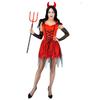 Halloween Erwachsenen großes Mädchen Dämon Vampir Kostüm, Geisterfest weibliches Vampir Cosplay Party Kostüm