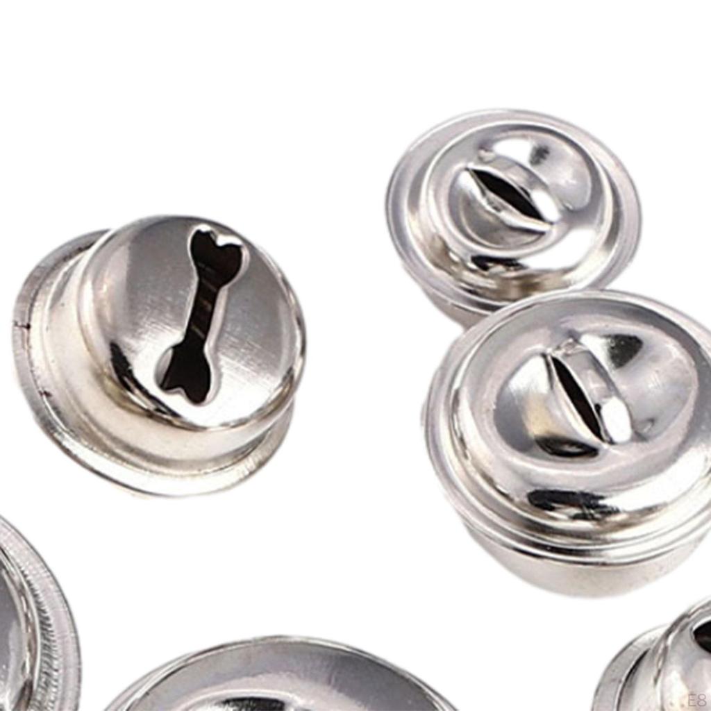 50 X Weihnachtsglocken Katze Halskette Anhänger Hund DIY Handwerk Kragen Schlüsselanhänger Schmuckherstellung