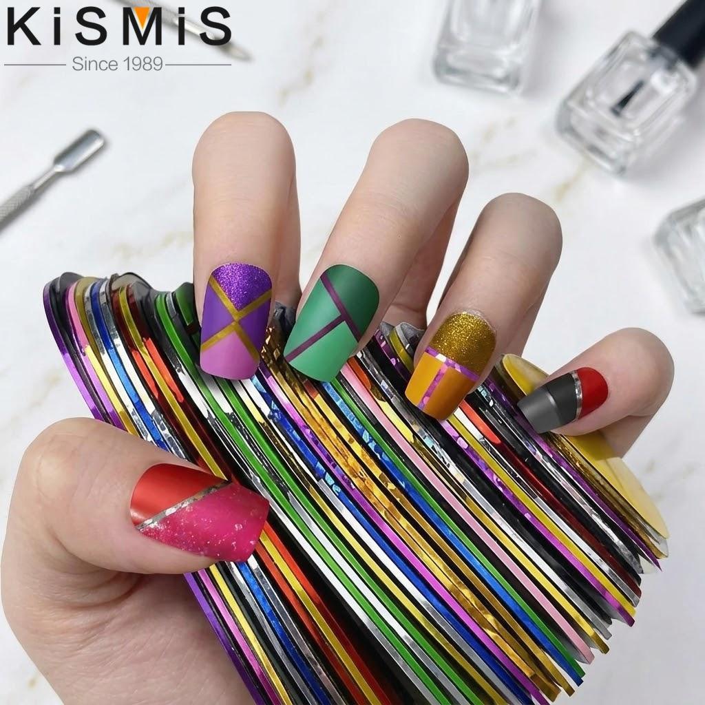 

10Pcs Nail Striping Tape Mixed Colors DIY 3D Nail Art Decorations Manicure Supplies Nail Design Tools разноцветный