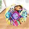 Colorful Friends Dollhouse Umbrella Folding Umbrella, Automatic Umbrella 8-Frame for Travel, Camping Use Gift for Halloween Christmas