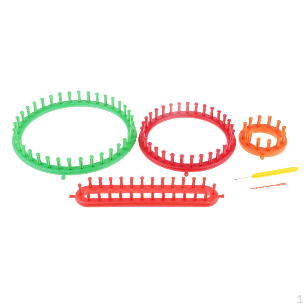 

4 шт./компл., круглые и длинные вязальные станки, аксессуары для детских одеял, носков, шапок