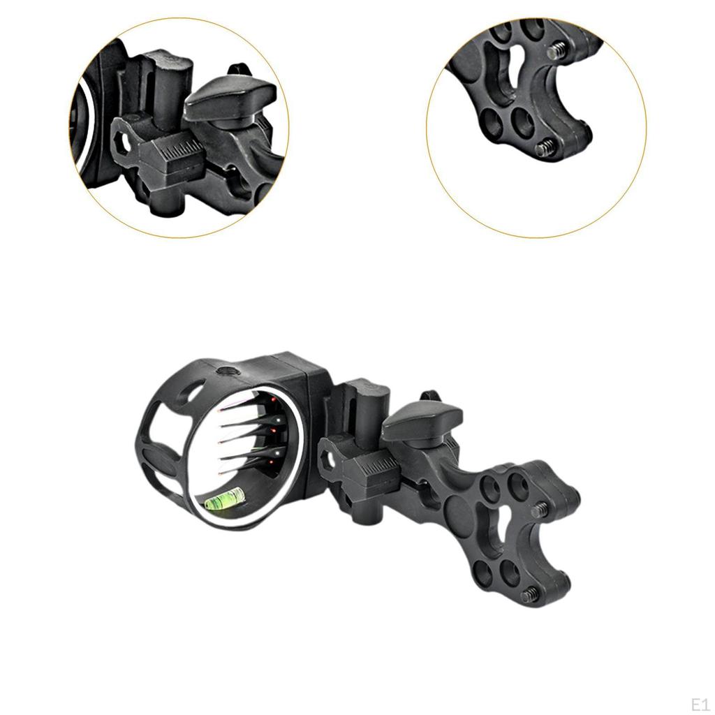 Bow Sight 5 Pin Accessories Equipment Easy Installation Professional Compact Lightweight Composite