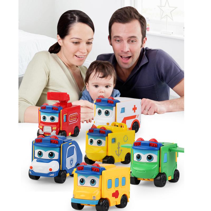Gogobus Transformable School Bus Robot Deformation Doublesided Car Kid Toys