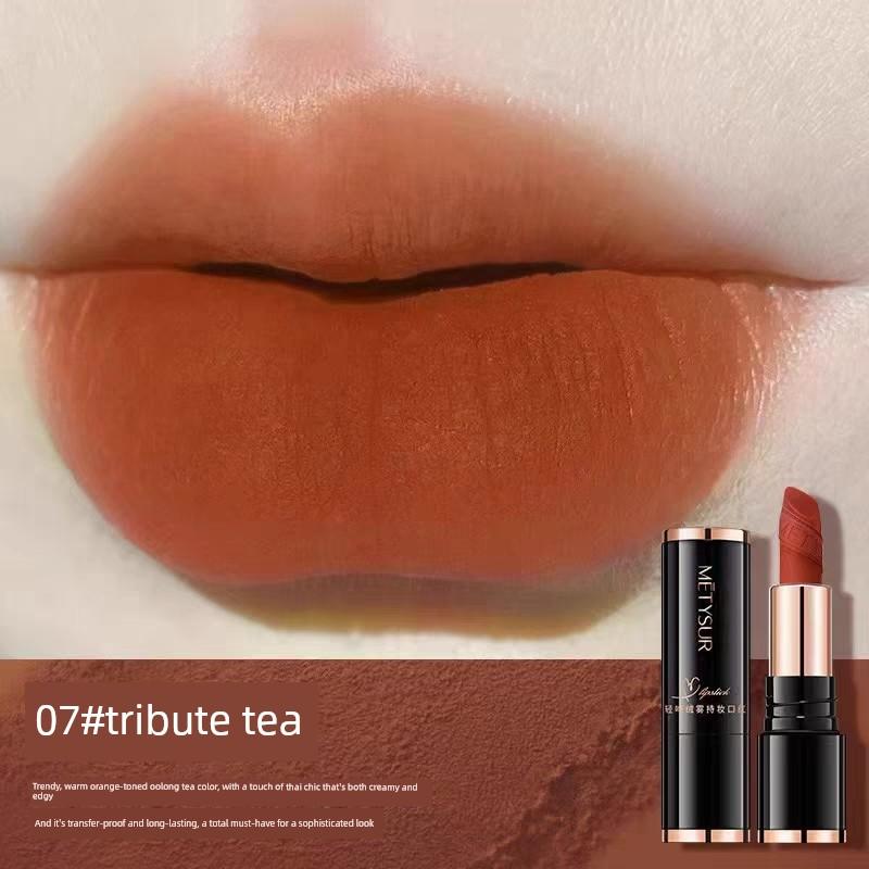Metysur Kiss Velvet Mist Long-Lasting Lipstick Matte Finish Long-Lasting Color Lipstick