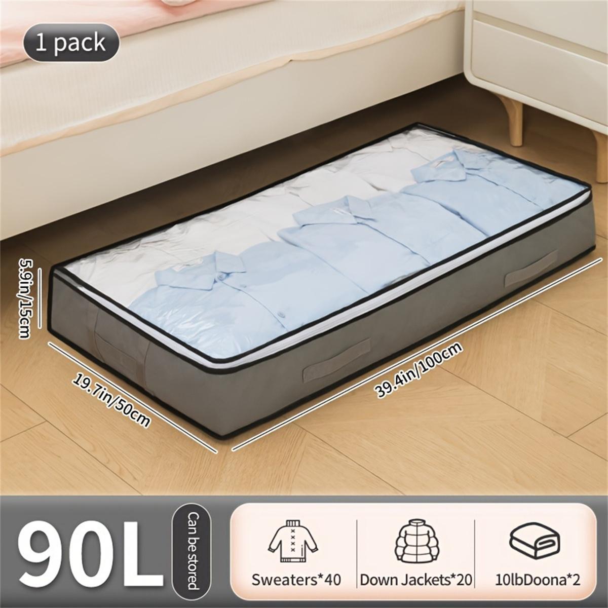 

Сумка для хранения под кроватью, складная сумка для хранения одеяла, большая вместимость, пылезащитные сумки для игрушек, влаго-пыленепроницаемый органайзер