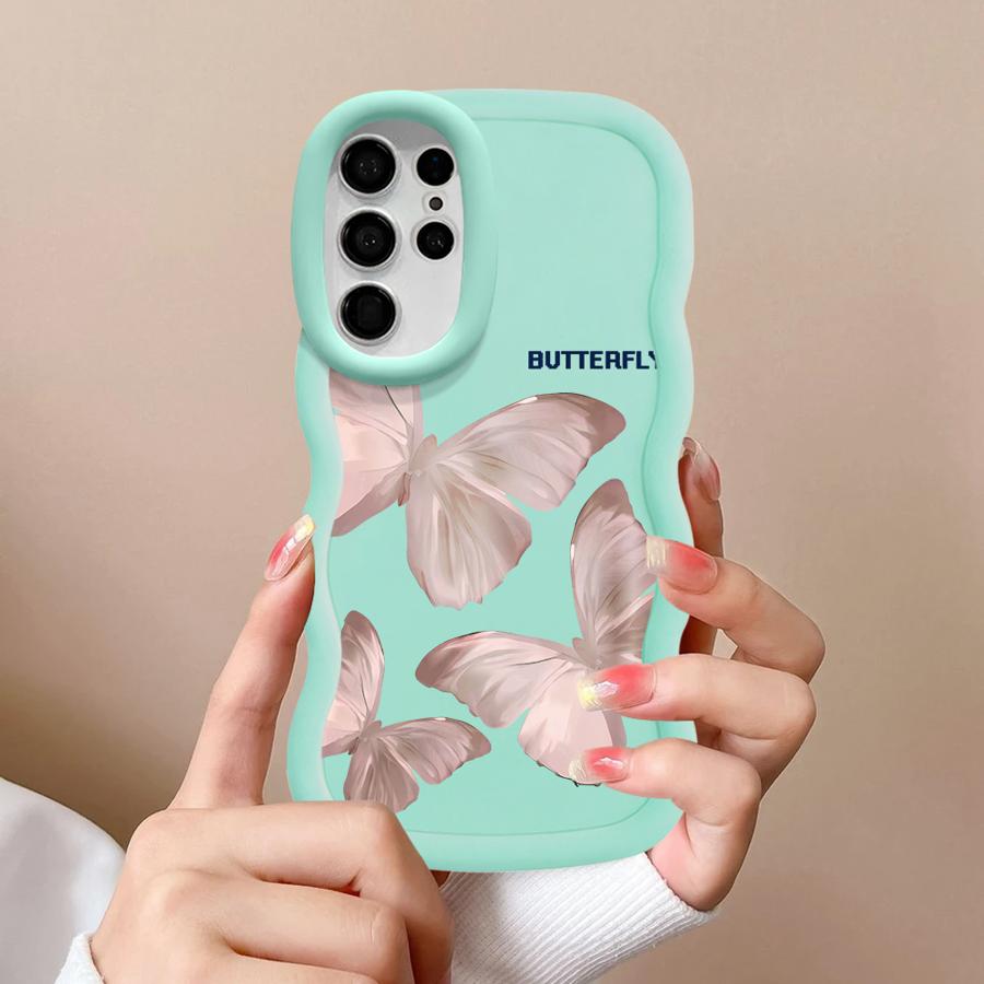 Case for Samsung Galaxy S20 FE S21 A25 A26 S24 S23 Plus S22 Ultra S25 Soft Phone Cover A35 A36 A54 A55 A24 A34 Printed Butterfly
