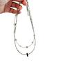 Transparent Love Beaded Necklace Women'S Light Luxury Premium Shining Choker Babes Collarbone Chain