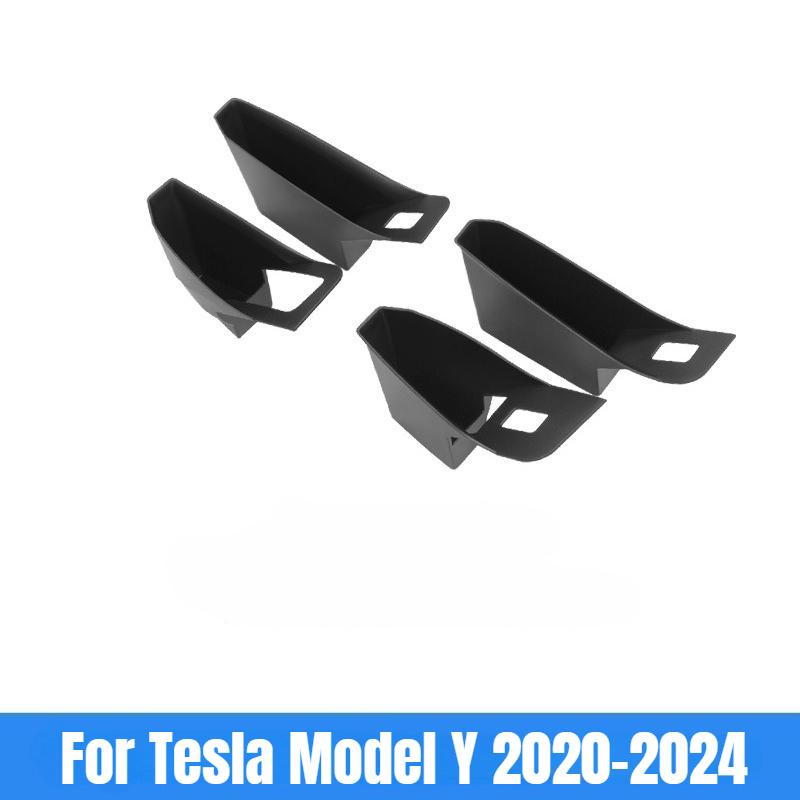 For Tesla Model Y Juniper 2025 Model 3+ Highland Car Door Handle Storage Box Inner Handle All-inclusive Organizer Container Tray