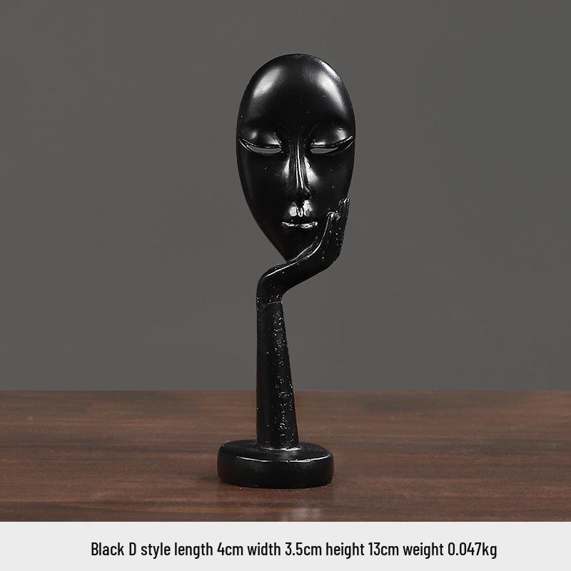 Nordic Mini Abstract Thinker Resin Home Decor Ornaments