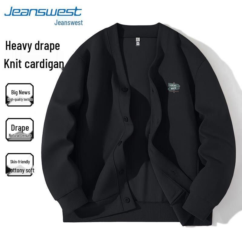 

Jeanswest Men s V-Neck Button Cardigan Jacket 3XL