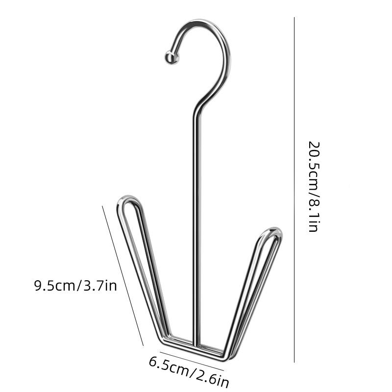 

Stainless Steel Shoe Drying Rack Clothes Hanger Hook Organizer Household Space-saving Wardrobe Storage Shoe Drying Holder