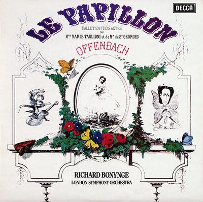 Disc LP OFFENBACH RICHARD BONYNGE LONDON Le Papillon SXL6588 DECCA 1973 UK Clasic Folosit