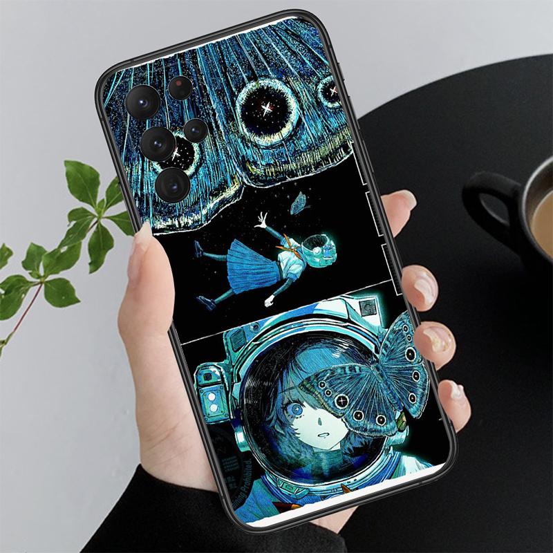 Phone Case For Samsung A17 A55 A16 A56 A35 A15 A53 A54 A33 A34 A25 A05S A52 A52S A07 A26 A06 Japanese angel girl Drawing