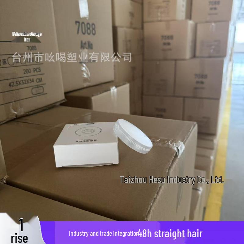 Portable Round Earphone & Data Cable Organizer – Snap-on PP Design for Travel