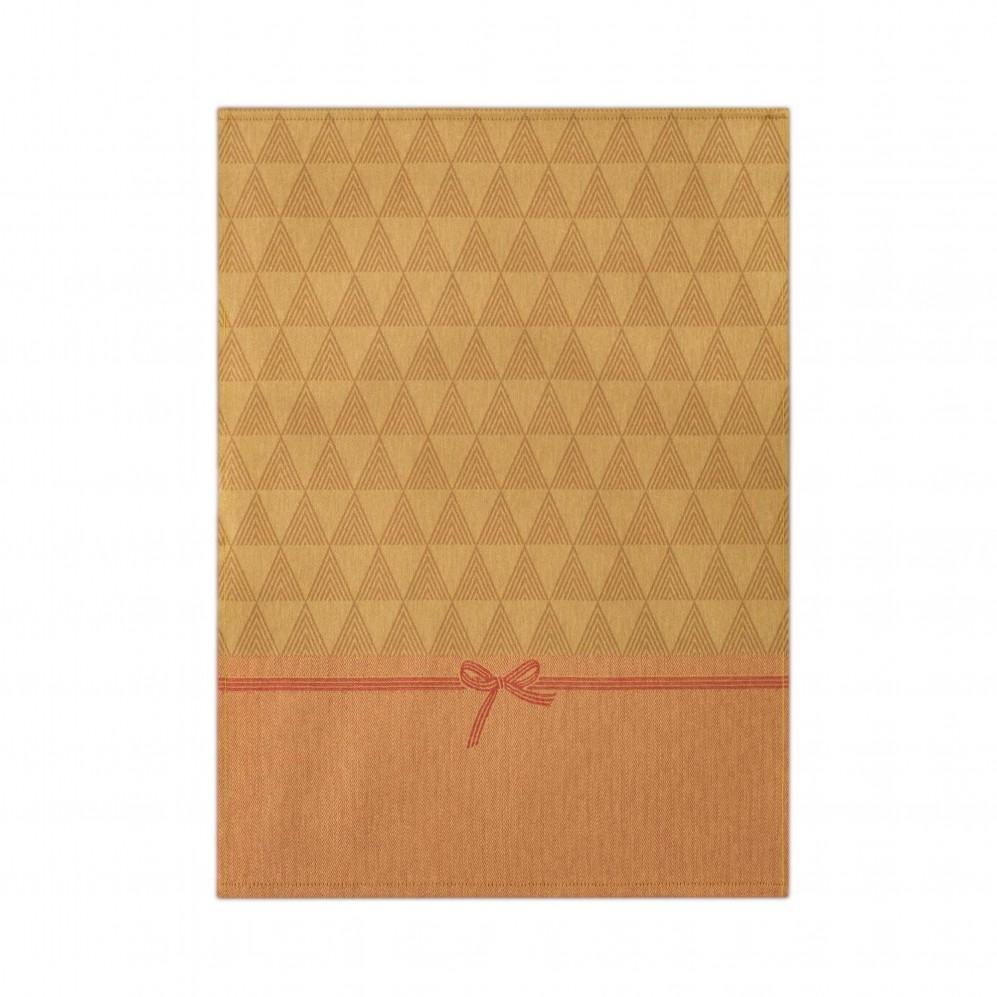 Ścierka Kuchenna 50X70 Zwoltex Golden Tree Ciemnobeżowa Geometryczny Motyw
