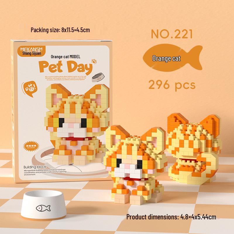Children's Educational Building Blocks for Pets: Suitable for Dogs, Cats, Bichon Frise, Corgi; Compatible with Lego; Perfect for Children's Day