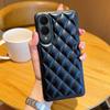 Three-dimensional Puff Check Small Fragrance Style Leather Case For Samsung S25 Edge S25 Ultra Galaxy S24 + Cover