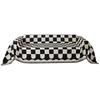 Chenille Black and White Chessboard Plaid Sofa Cushion Sofa Cover Four Seasons Universal Simple Black Cushion Backrest Towel Cover Cloth