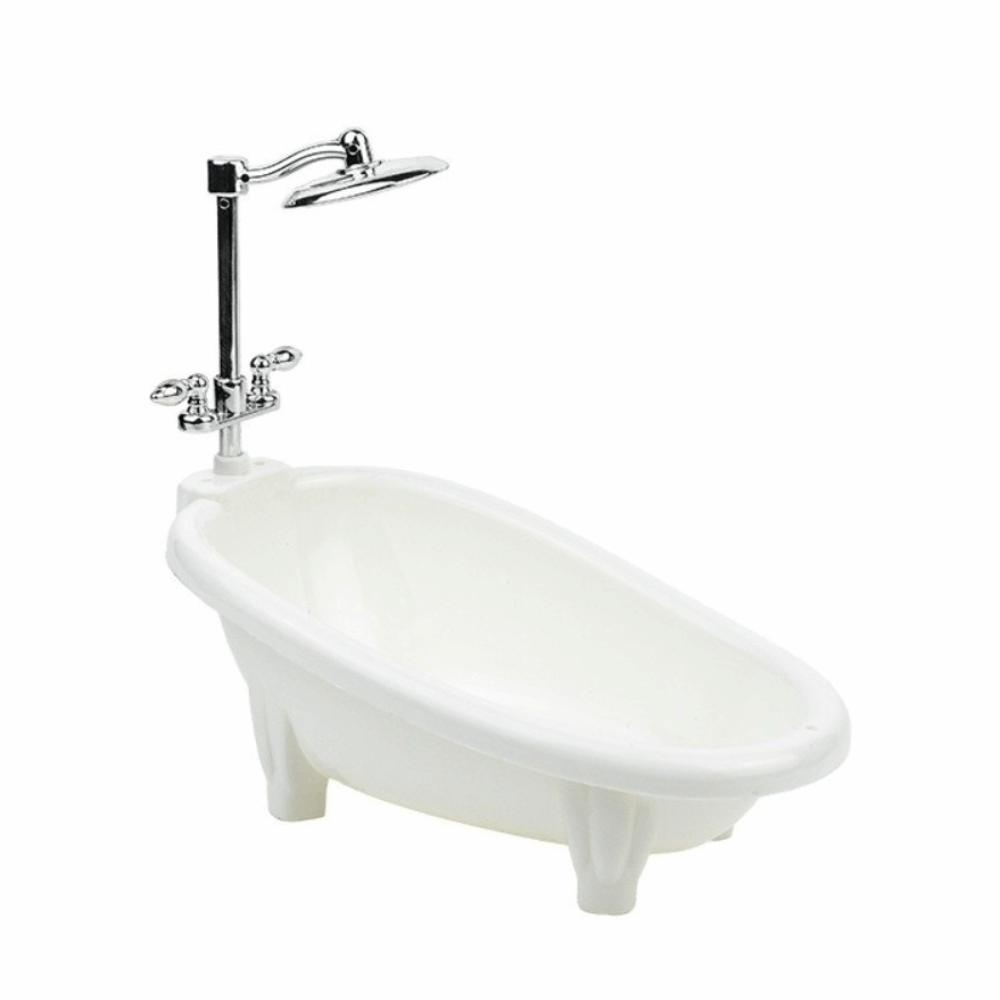 Pretend Play Dollhouse Bathtub Miniature Size Lizard Bathtub Model  for Small Pets