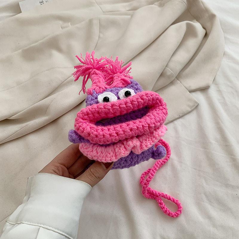 Fashionable Mini Children s Crossbody Bag With Cute Knit Design Perfect For Kids