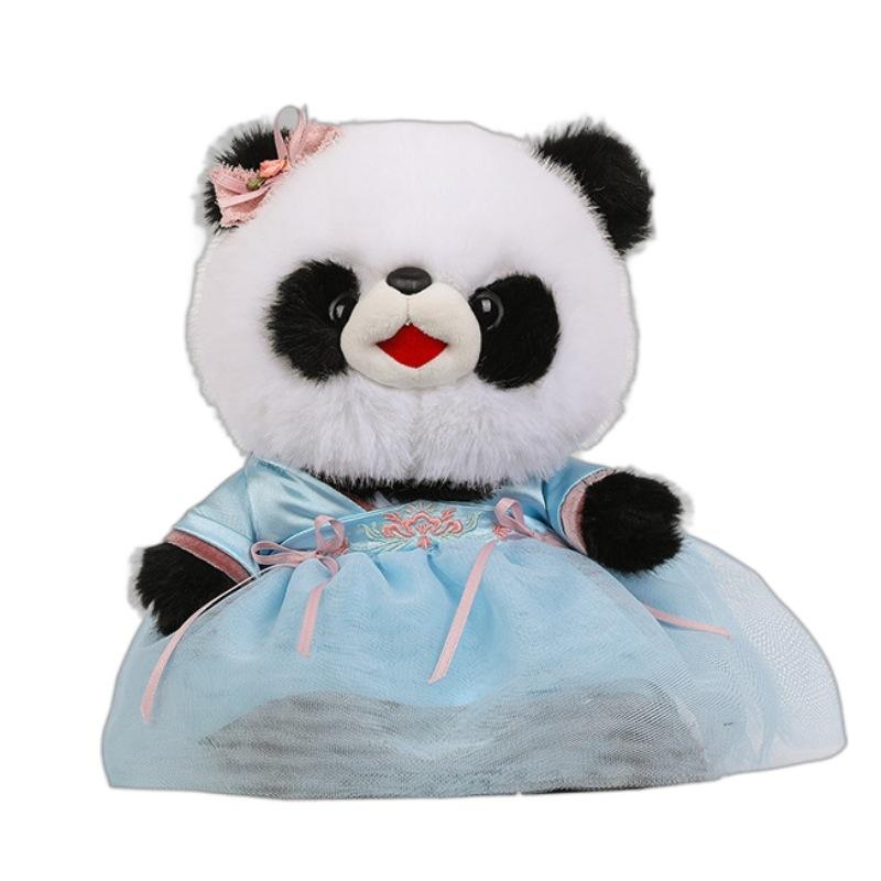 Hanfu Panda Doll Plush Toy Cute National Treasure Panda Doll Children'S Soothing Birthday Gift