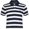 Polo Ralph Lauren SS25 Pony Embroidered Polo Stripe Short Sleeve Dress Women Dresses Navy-Blue 211698000-001