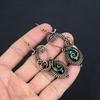 Ammolite Earrings Gemstone Jewelry, 999 Copper Wire Wrapped Handmade Earrings, Latest Design Jewelry