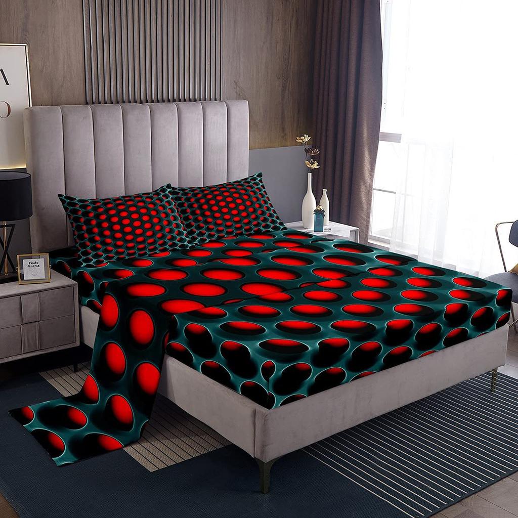 Gamepad pattern mattress four-piece digital printing bedroom room dormitory bedding decoration
