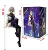 Nové figurky z anime Edgerunners - Cyberpunk styl Lucy v sedě | Model hračky Samurai z ulice na stůl, Sběratelský předmět pro fanoušky