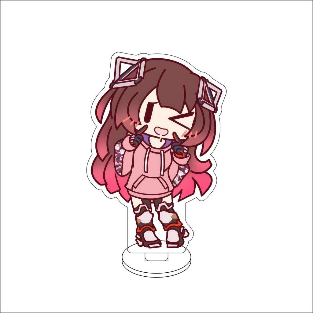 10CM Anime hololive Figure Stand Model Robocosan/Usada Pekora/Shirakami Fubuki Cute Desk Decor Standing Sign Gifts