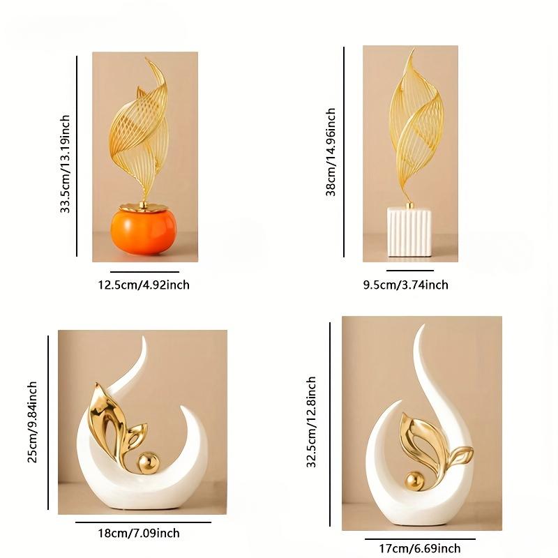 Statui ceramice creative de lux pentru camera de zi, sculpturi nordice, accesorii pentru birou, decorare atmosferă cameră