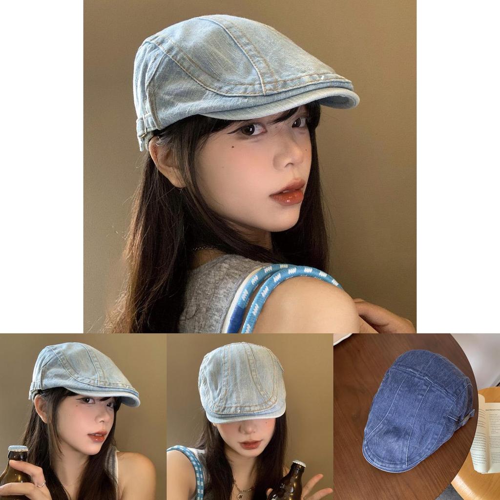 Vintage Denim Bucket Hat For Women And Men With Embroidery Stylish Casual Design