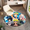 Berühmter Cartoon NARUTO Protagonist Uzumaki Naruto runder Teppich weiche Heimdekoration rutschfeste Fußmatte Outdoor Picknickmatte Teppich M6