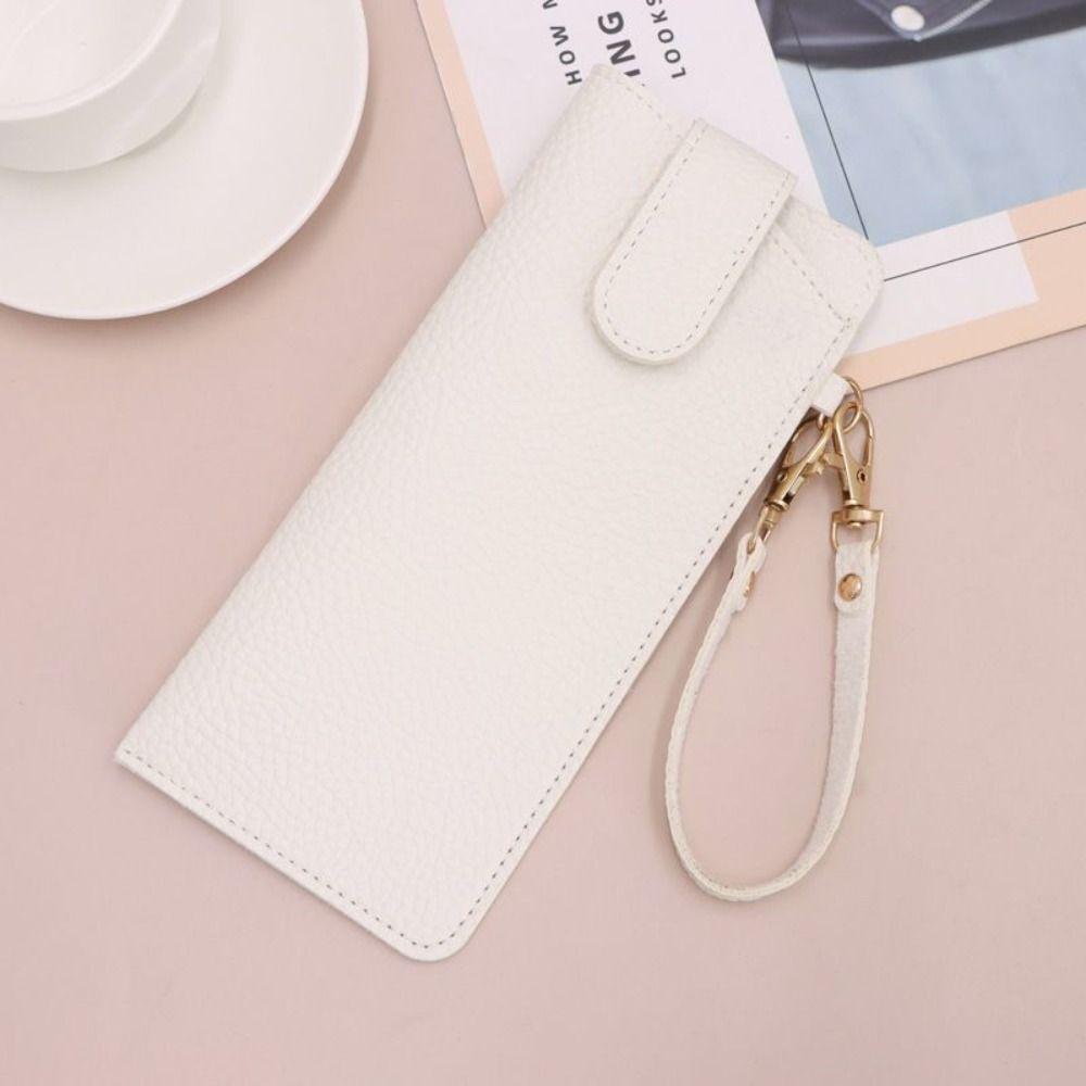 Portable Pu Leather Glasses Bag Leather Rope Sunglasses Eyeglass Bag Eyewear Protector Case