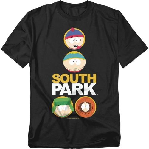 South Park Unisex Adult Solid Circles T-Shirt