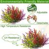 Outdoor Artificial Simulated Green Plants 7 Heads 35 Mesh Lavender Fake Flower Plant Window Decoration Pointed Wheat Ear Handle Bundle
