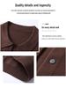 Pierre Cardin Men's Long-Sleeve Knit Cardigan Jacket for Spring and Autumn